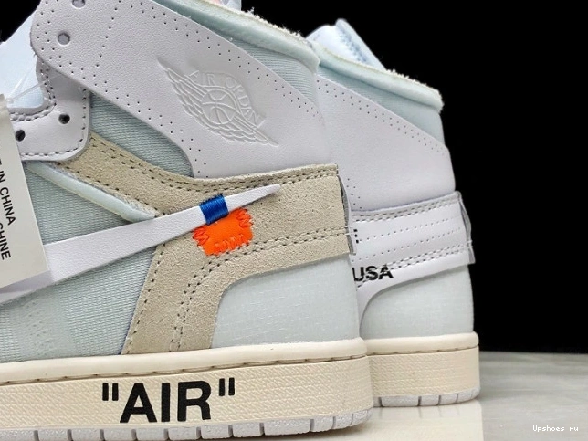  White High Air Jordan O-W AQ0818-100 Retro 1 0331